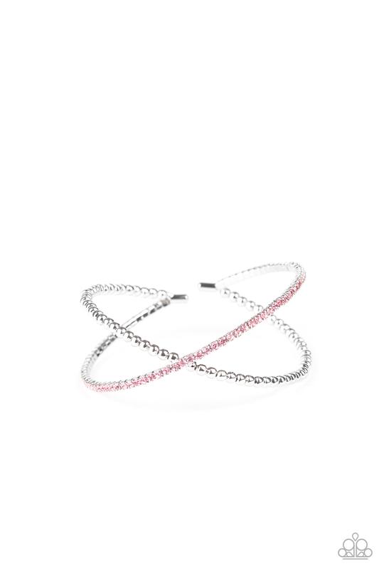Chicly Crisscrossed - Pink  & Rhinestone Revamp -