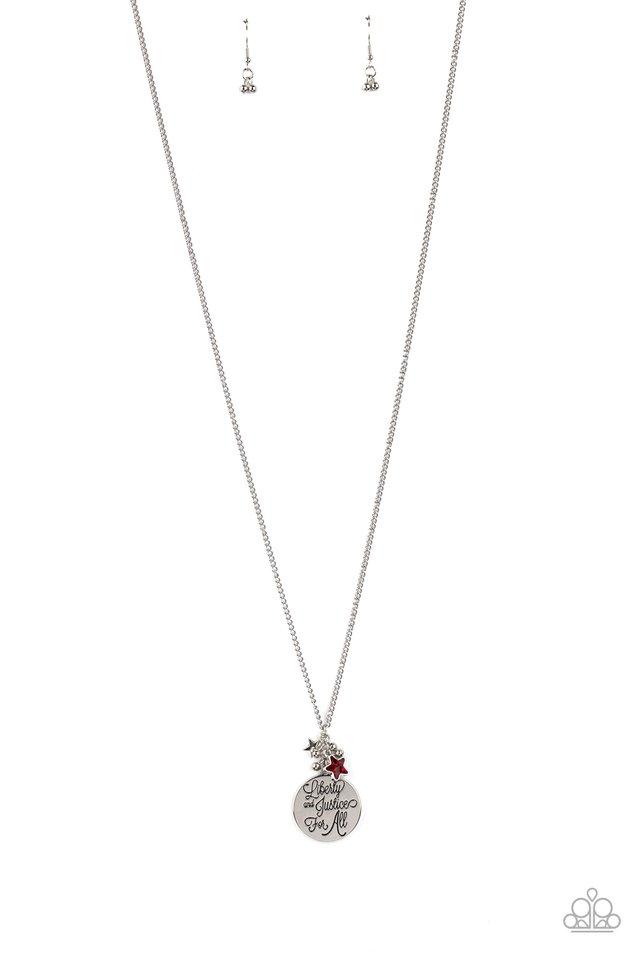 LIBERTY AND JUSTICE FOR ALL • RED