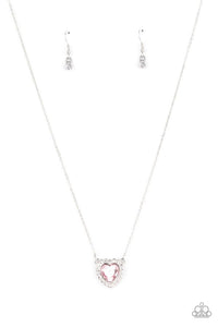 Out of the GLITTERY-ness of Your Heart Necklace Pink