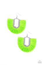 Load image into Gallery viewer, Tassel Tropicana - Green Earrings

